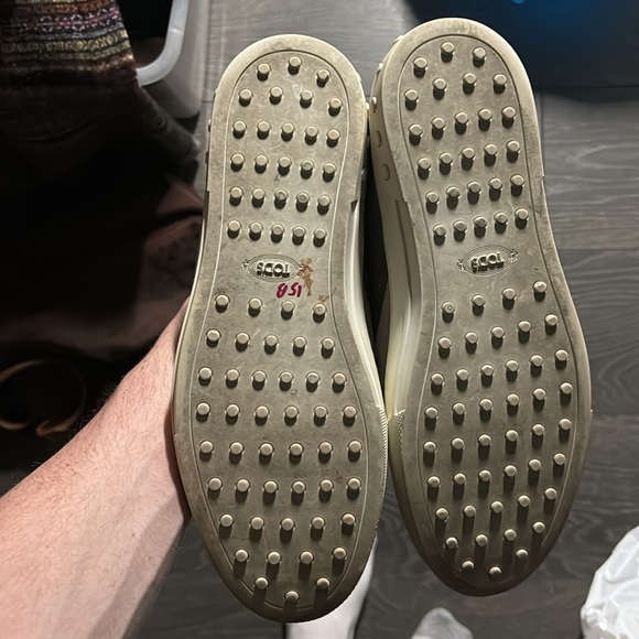 Tods Grey Suede Slip On Low Top Sneakers Size 9.5 - Picture 11 of 11